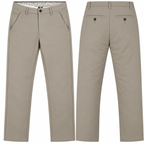 Men’s Slim-Fit Beige Formal Trousers - ANS Billion