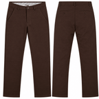 Men’s Slim-Fit Dark Brown Formal Trousers - ANS Billion