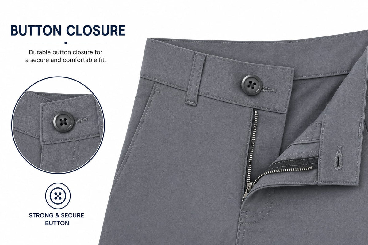 Men’s Slim-Fit Grey Formal Trousers - ANS Billion