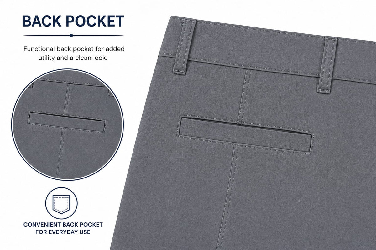 Men’s Slim-Fit Grey Formal Trousers - ANS Billion