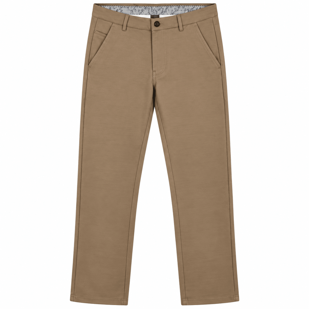 Men’s Slim-Fit Khaki Formal Trousers - ANS Billion