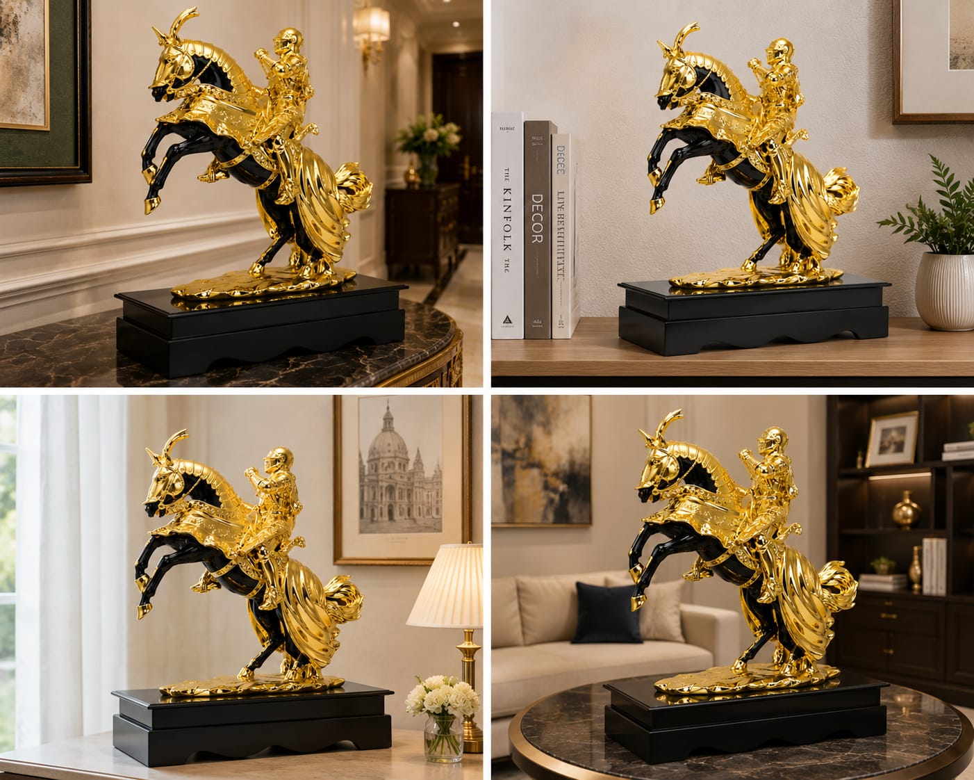 Napoleon warrior Horse Decorative Showpiece - ANS Billons