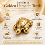 Natural Golden Hematite Tortoise - ANS Billion