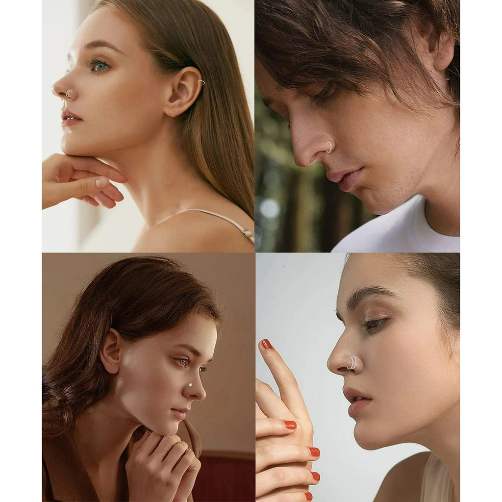 Nose Rings for Women Surgical Steel Nose Piercing Jewelry Hoop Nose Ring - VNS Laxury