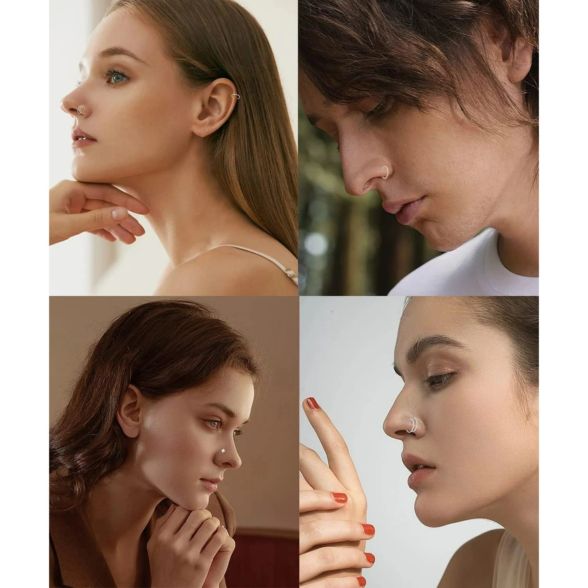 Nose Rings for Women Surgical Steel Nose Piercing Jewelry Hoop Nose Ring - VNS Laxury