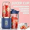 Portable Blender Electric Juicers Fruit Mixers USB Rechargeable Smoothie Mini Personal Juicer 6 Blades 3 Gears With 1500 Mah Rechargeable Battery – Smoothie Blender - VNS Laxury