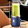 Portable Blender Electric Juicers Fruit Mixers USB Rechargeable Smoothie Mini Personal Juicer 6 Blades 3 Gears With 1500 Mah Rechargeable Battery – Smoothie Blender - VNS Laxury