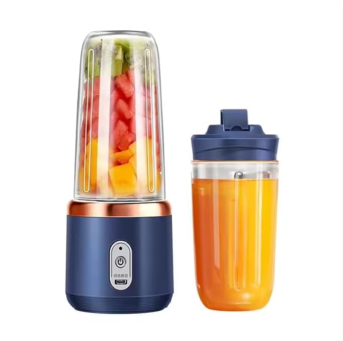 Portable Blender Electric Juicers Fruit Mixers USB Rechargeable Smoothie Mini Personal Juicer 6 Blades 3 Gears With 1500 Mah Rechargeable Battery – Smoothie Blender - VNS Laxury