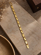 Regal Geo-Link Gold Plated Bracelet for Men - ANS Billion