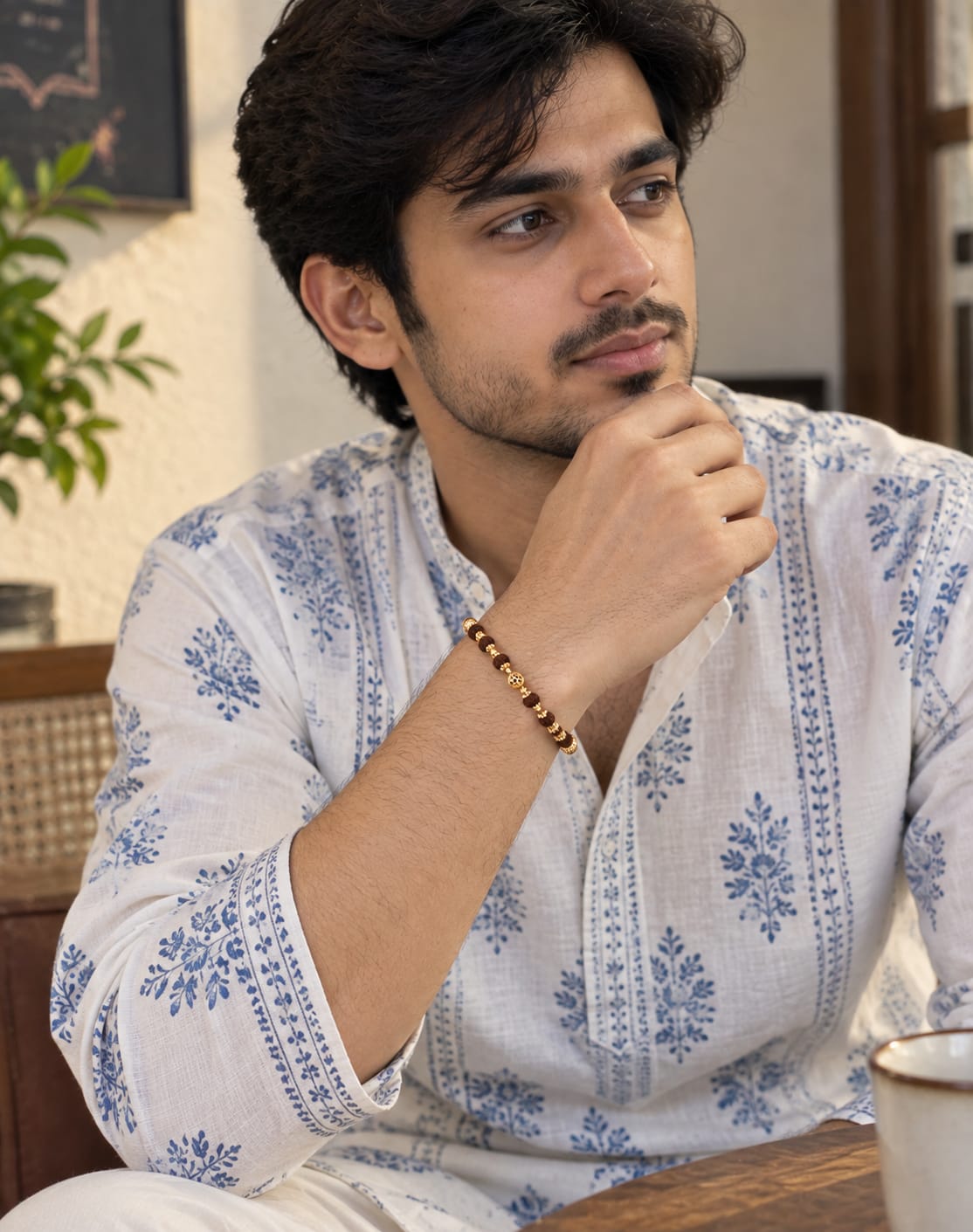 Rudra Royale Gold Bracelet For Men - ANS Billion