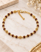 Rudra Royale Gold Bracelet For Men - ANS Billion